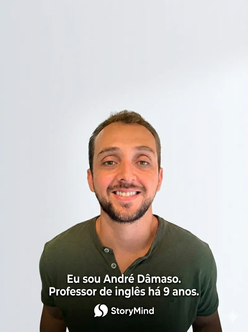 André Dâmaso, professor de inglês e criador do StoryMind
